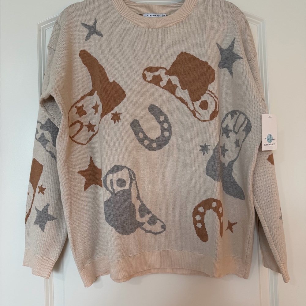 Staccato Rodeo Beige Knit Sweater